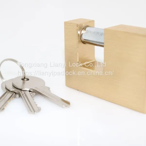 Good Quality Safety Cheap Solid Brass Anti-cut Anti-rust Anti-theft 50-90mm Rectangular Brass Padlock photo-4
