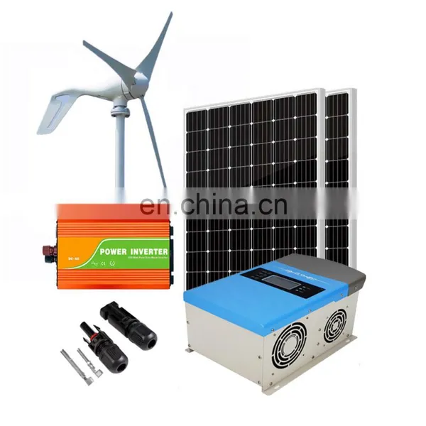 24V 48V 400W-1000W Solar Panel Wind Generator for Household Wind and Solar Dual-use System Solar Panel With Battery photo-2