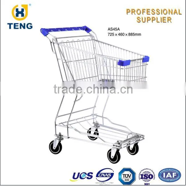 Asia Style Smart Classcial Steel Unfolding 60L Shopping Trolley photo-3