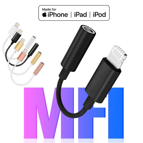 3.5Mm Aux Jack Audio Earphone Headphone Jack Adapter For Iphone photo-2