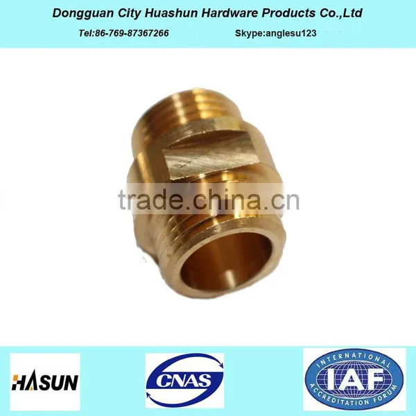 Wholesale Double Thread Brass Pipe Nipple With Hex Head photo-3
