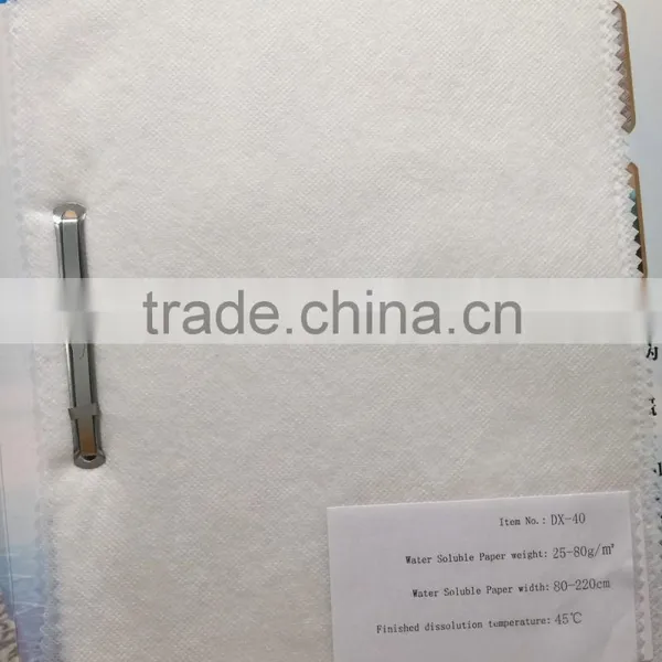 Embroidery Back Paper,water Soluble Paper for Lace