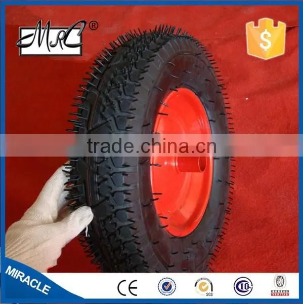 Wholesale 14 Inch Rubber Wheel 3.50-8 for Wheelbarrow Trolley photo-3