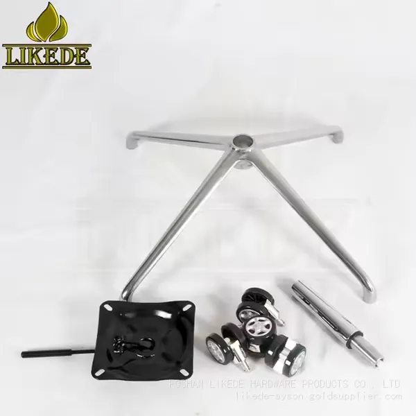 Four-Star Swivel Chair Base Newest Height Adjustable Chrome Sofa Legs Home Office Workshop Hospital Laundry Versatile Table Use photo-5