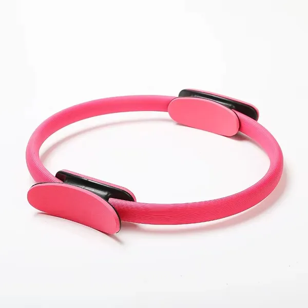 38cm Yoga Pilates Magic Circle Ring With EVA Handle Fitness Accessory Resistance Band