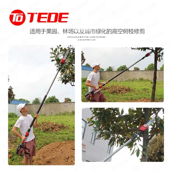 TEDE Lithium-ion Rechargeable Pole Saw YD-5581 - One for Power Supply, One for Charging photo-5