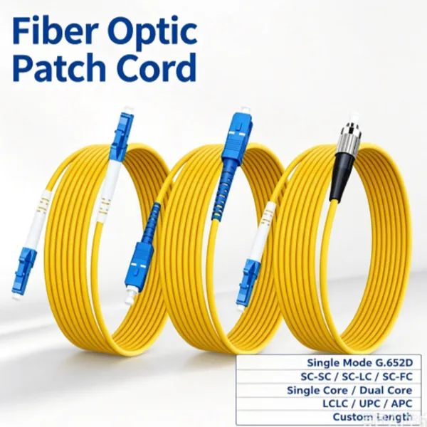 Telecom Grade Single Mode Fiber Patch Cord SC‑SC LC‑FC‑ST Single/Dual Core Optical Fiber Jumper Cable photo-4