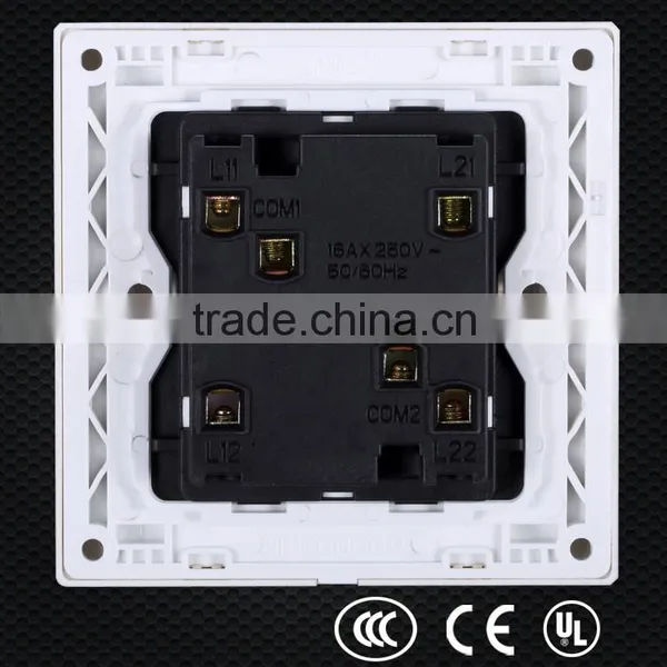 Lastest Wholesales Price Slide Transfer Socket Switch, Two Gang One Way Switch Quality Choice photo-3