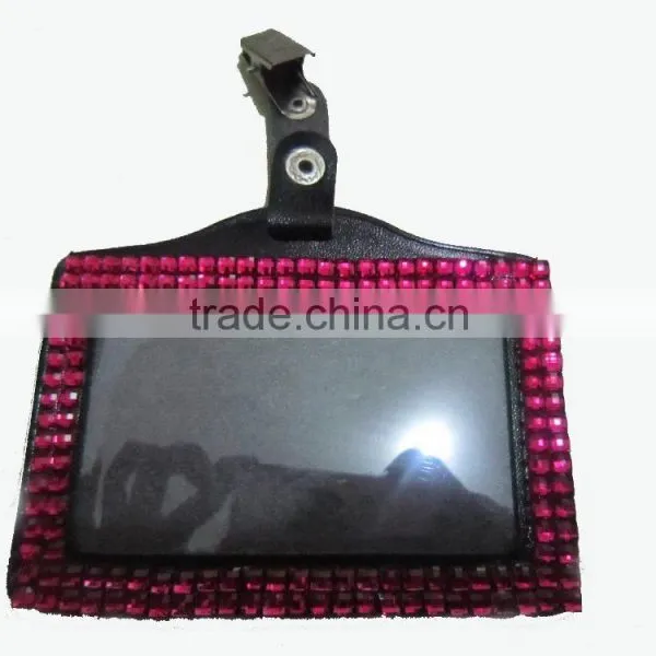 Hot Selling Fashion Bling Rhinestone Crystal Lanyard Badge Holder photo-4