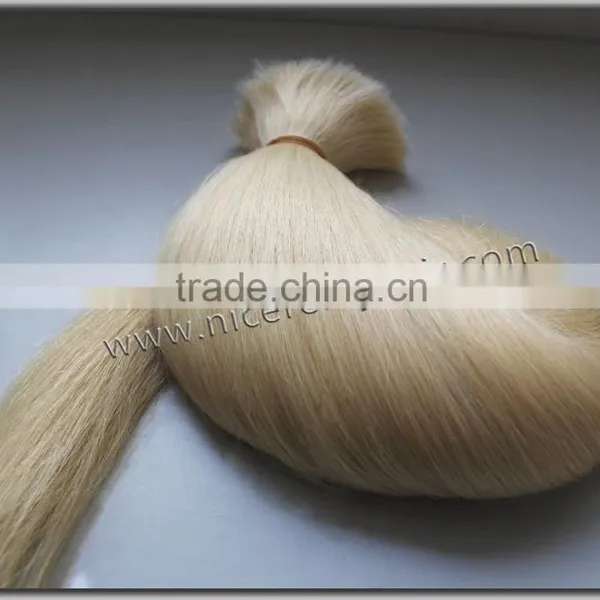 Virgin Hair Bulk Bleach in Bulk Hair Extension for White Women Best Human Hair Bulk photo-2