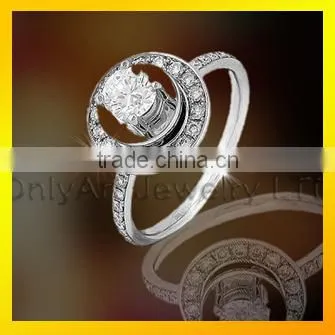 New Model Silver Ring With Shiny Zircon Fashion Cheap Wedding Ring photo-6