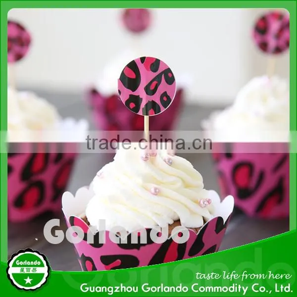 Flag Cupcake Wood Decoration Cake Picks photo-3
