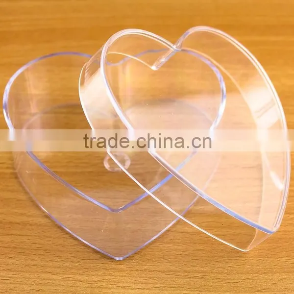 Heart Shaped Clear Acrylic Candy Box Wedding Favors photo-3