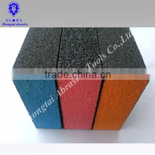 Aluminium Oxide Colorful Sanding Sponge 100*70*25mm P60-240 for Polishing photo-4