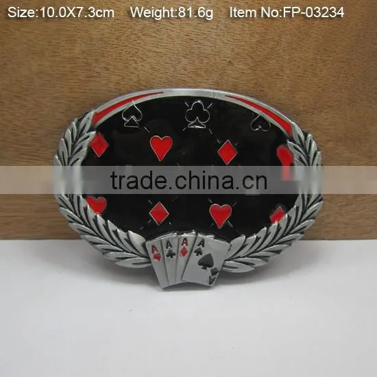 Customized New Design Man Flat Belt With Metal Plate Buckle