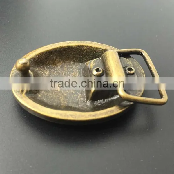Belt Buckle Blank in Antique Brass photo-5