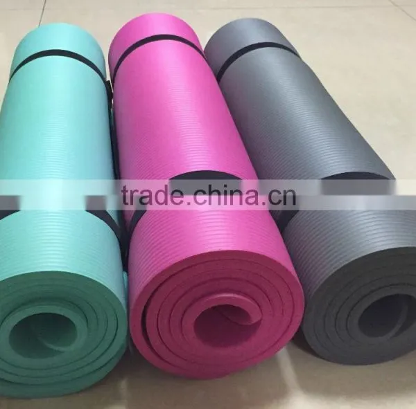 Non-toxic NBR Yoga Exercise Mat 10mm Home Gym