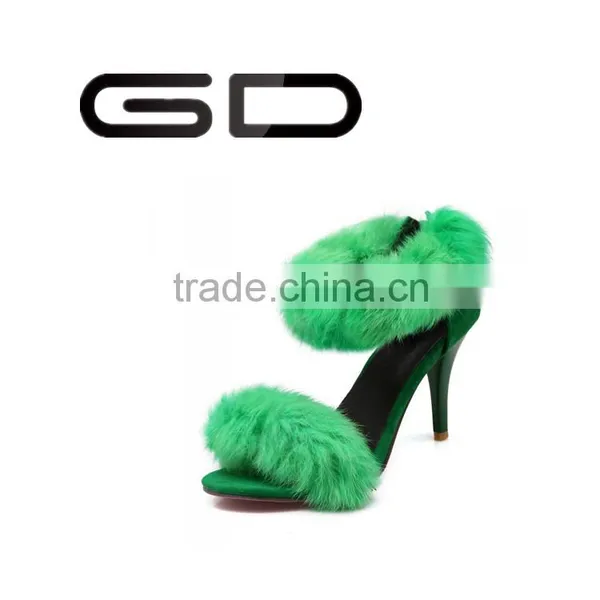 Popular Ladies Fuzzy Sandals New Year Promotion Ladies Sandal Shoe Latest Fashion Womens Sandals on Sale photo-4