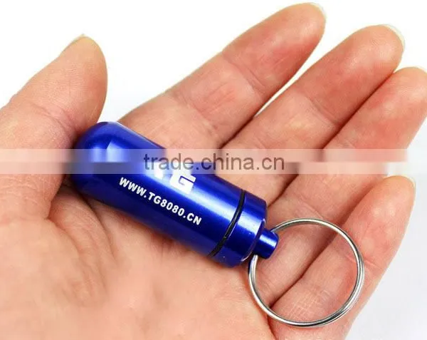 Promotion Custom Logo Aluminium Mini Cash Stash Keychain photo-4