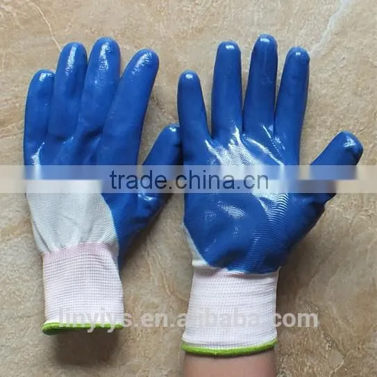 [Gold Manufacturer, Trade Assurance, Hot Sale] Wholesale 13 Gauge Nylon Glove Core Nitrile Full Coated Work Glove photo-2