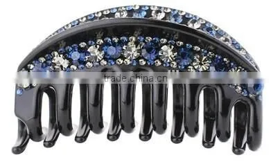 Wholesale Hair Accessories Fashion Crystal Black Crystal Hair Claw photo-2