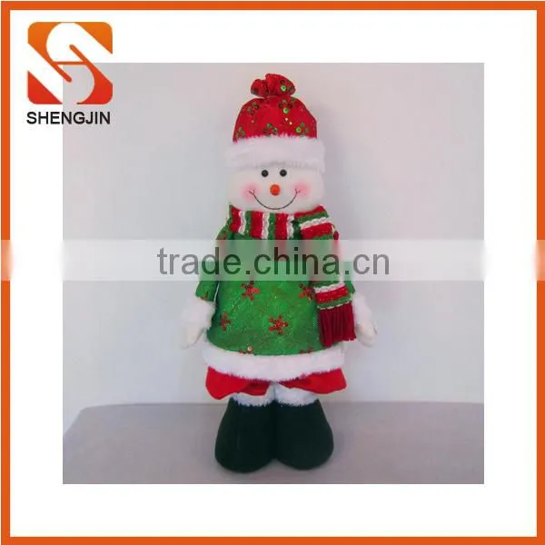 SJ-6819 Funny Electrical Toys With Musical Customized Stuffed Christmas Decoration Snowman Doll