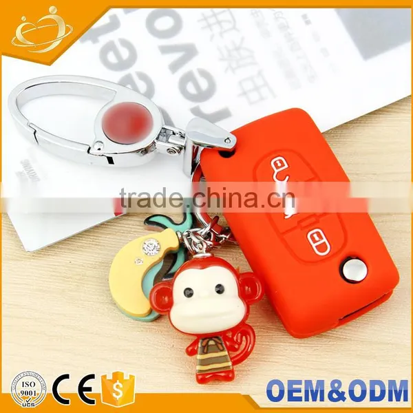 3 Button With Keychain Remote Car Key Shell Flip for Citroen Xsara C4 C5 C6 C8 Light Symbol Groove photo-3