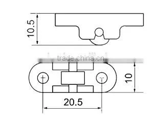10MM Sliding Window Pulley,Copper Mesh Wheel,Mesh Roller photo-5