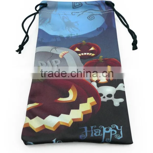 Green Double Microfiber Drawstring Pouch photo-5