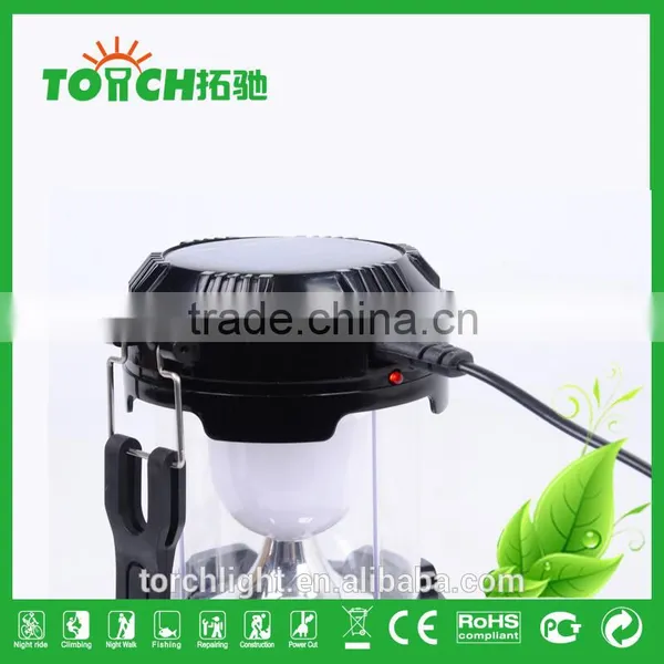 2 in 1 High Power Lantern Light&LED Flashlight Solar Rechargeable Camping Lamp Black Silver Portable Camp Light Outdoor Lighting photo-6