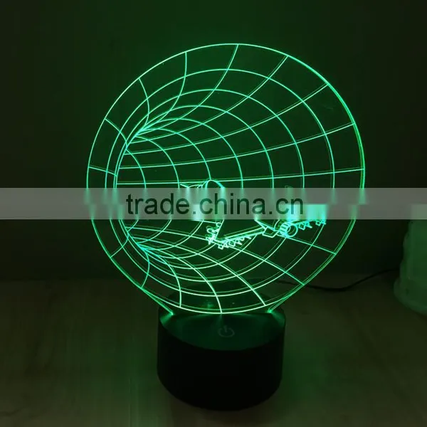 Color Changing 3D Space Craft Led Light photo-2