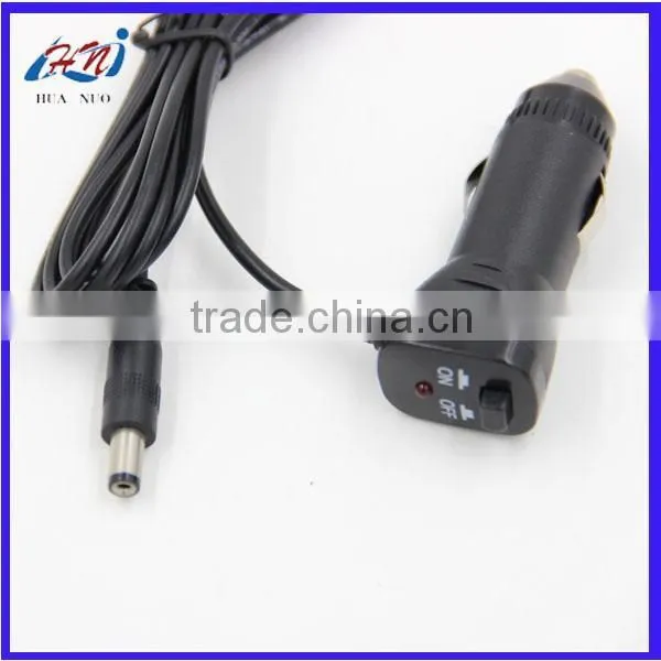 High Quality Car Cigarette Lighter Plug With Switch,led Light to dc Power Cable photo-4