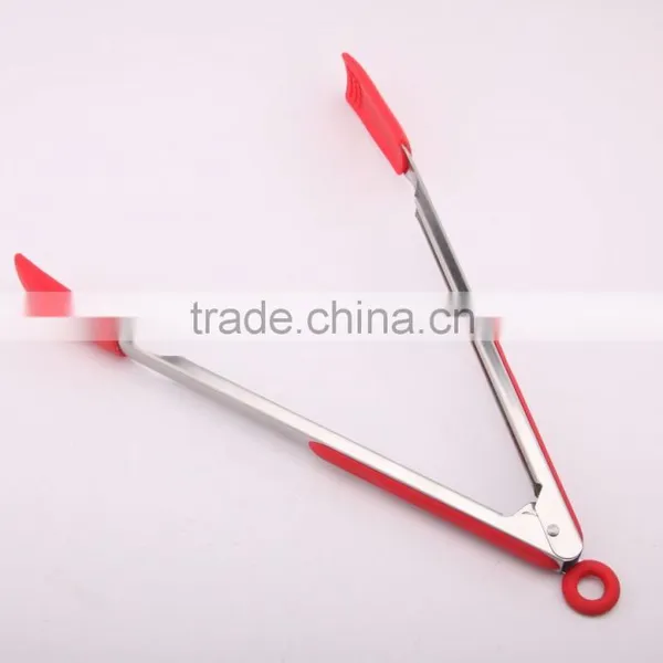 Silicone Tongs,Premium Quality Silicone Stainless Steel Tongs Silicone Cooking Utensils(9inch & 12inch Are Available)