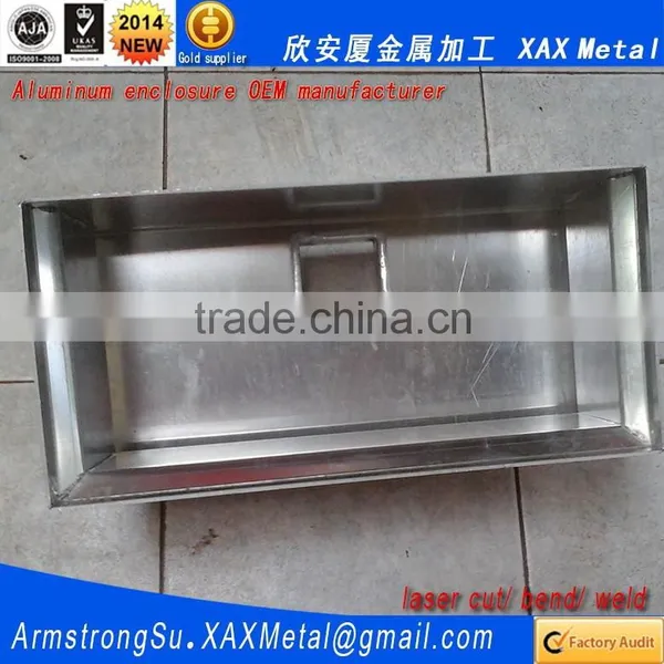 XAX42Alu OEM ODM Customized Laser Cut Bend Weld Sheet Aluminum Wireless Communication Box photo-5