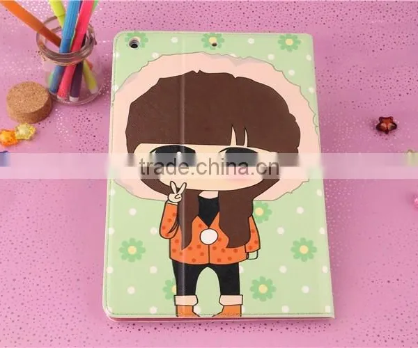 New Lovely Cute Cartoon Flip With Stand Case for Ipad