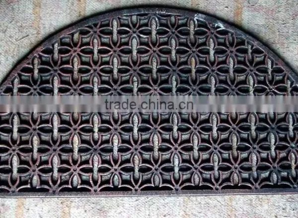 Half-round Cast Iron Metal Doormat photo-2