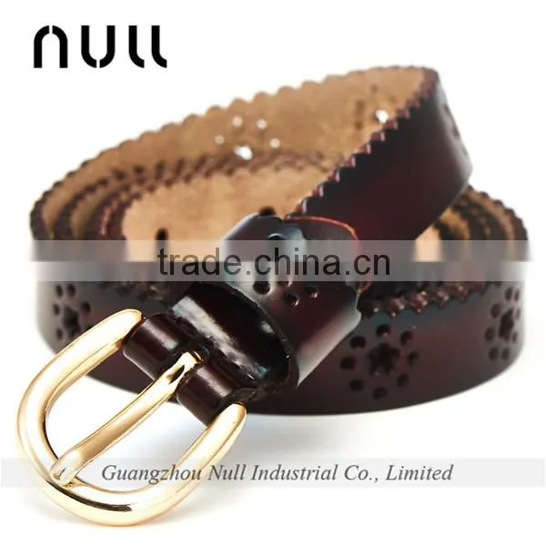 Punching Style Genuine Leather Girls Belts photo-2