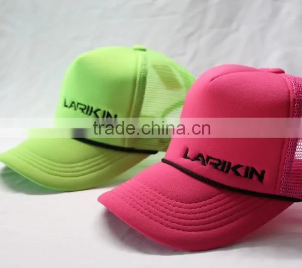 Neon Color Trucker Hats With Black Strap photo-5