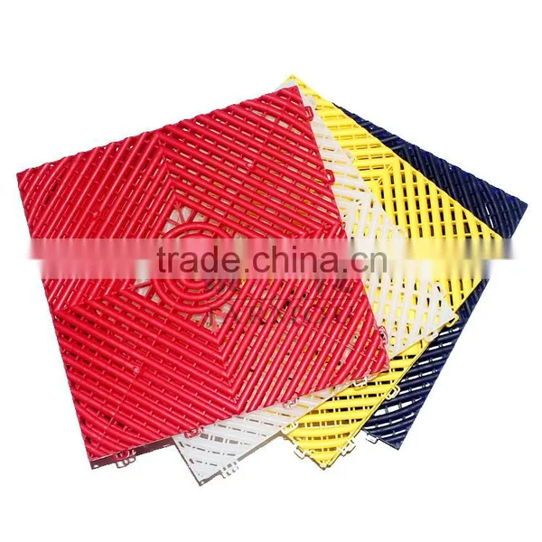 Bath Plastic PP Interlocking Leak Grid Flooring Mats photo-4