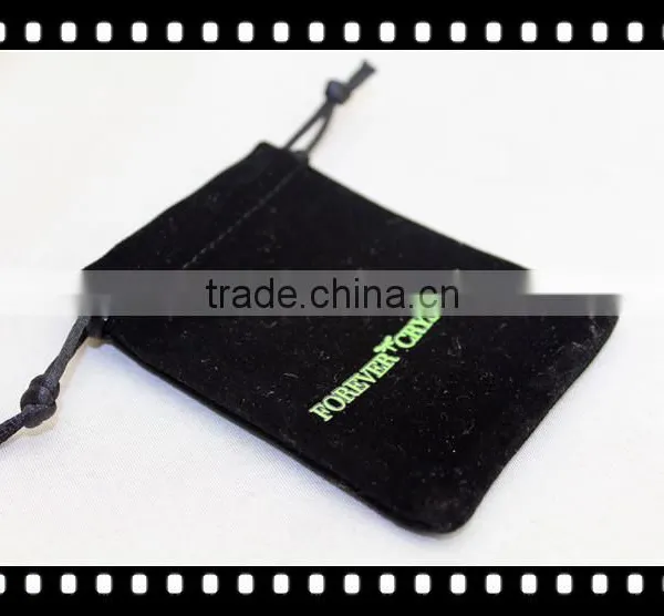 Pink Velvet Pouch for Jewelry Packing Size Optional photo-2