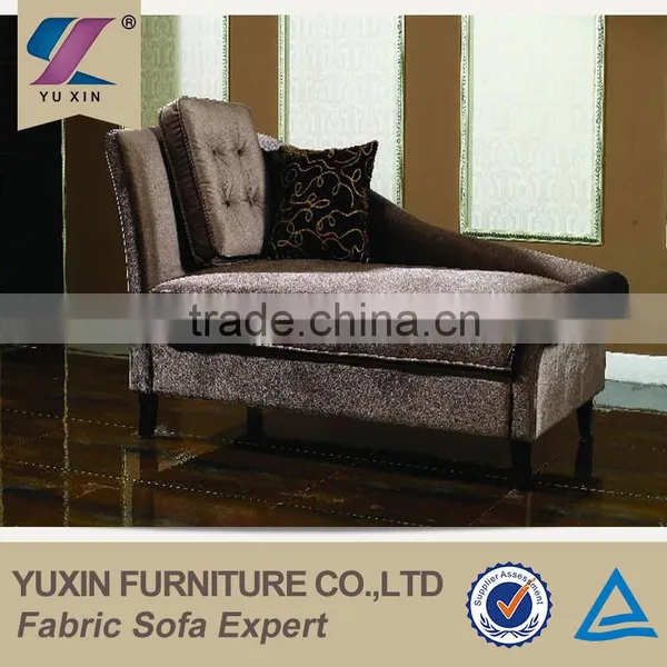 High Grade Copper Nail Chaise Lounge With Wood Legs Quality Choice Most Popular photo-4