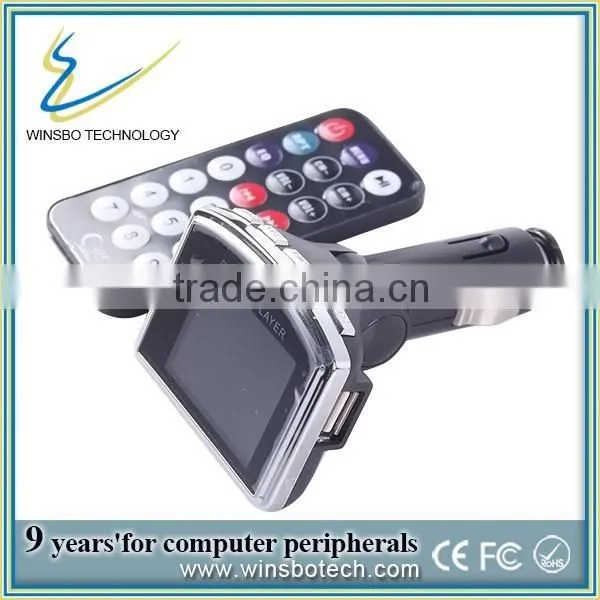 Support MP4/MP3 Player Car Kit FM Transmitter
