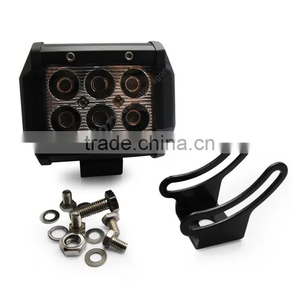 China Supply 18W LED WORK LIGHT BAR FLOOD BEAM OFFROAD DRIVING FOG 4WD LAMP UTE SUV photo-3