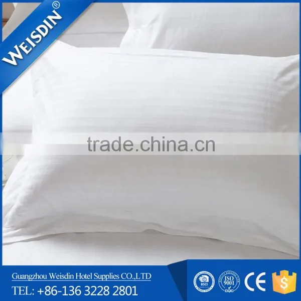 100% Cotton White Striped Wholesale Decorative Pillow Covers for Hotel Bed Linen Wholesale photo-4