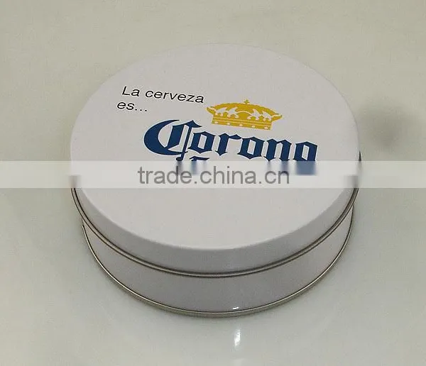 Round, Exquisite and Superior Tinbox for Card Use photo-2