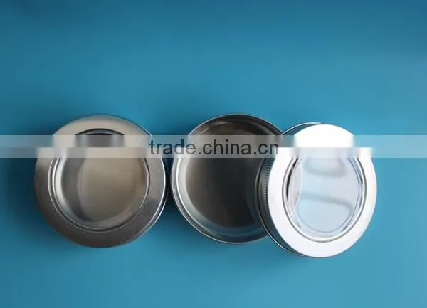 Latest Design Main Product Round Aluminum Can With Transparent Window Cap photo-2