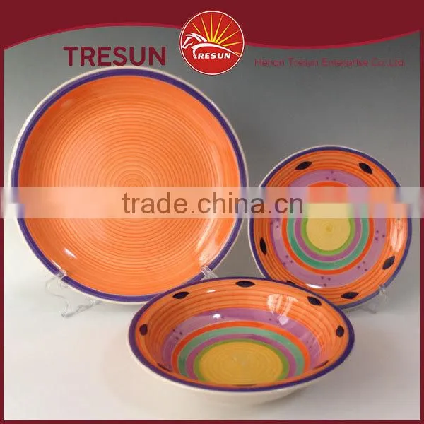 Colorful/beautifual Round Shape High Quality Handpainted 18pcs Dinnerset/dinner Ware/tableware photo-5