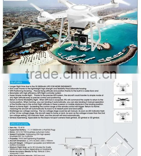 LEDO Factory Price!!!2015 New Fashion of Gopro Drone photo-5