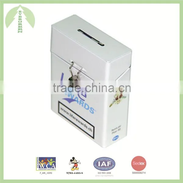 2016 Newest Tin for Cigarette, White Case, Cigarette Case, Evergreen Tin Box Factory photo-2