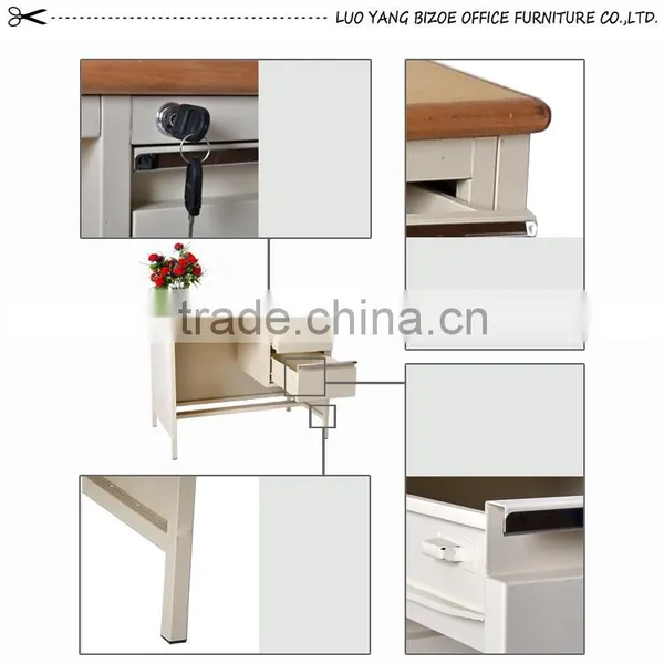 KD Office Furniture Wholesale Office Table With 2 Drawers photo-2